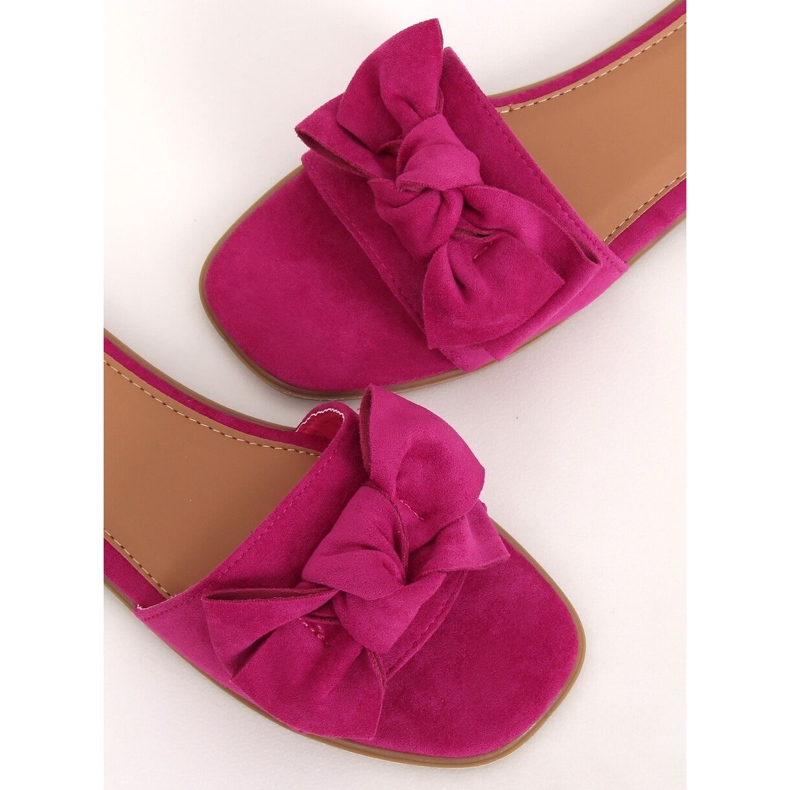 Papuci fucsia pentru femei WL1607 Fuschia roz 2