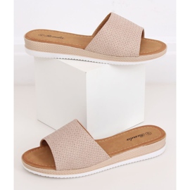 Papuci bej femei BQ-66 Bej 1