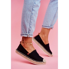 Espadrile pentru femei Talpa împletită negru Big Star FF274A498 1