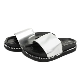 Papuci de argint CH-107 gri 2