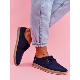 Espadrile pentru femei Big Star Blue Navy FF276042 albastru marin 2