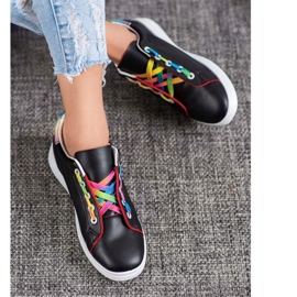 SHELOVET Pantofi sport la modă negru 2