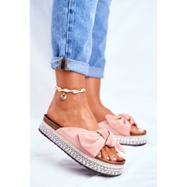 Papuci înalți pentru femei Roz Mortigo 2