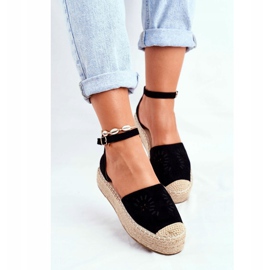 PS1 Espadrile pentru femei pe platforma neagră de in Palermo negru 1