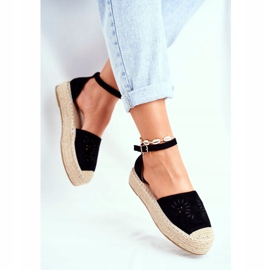 PS1 Espadrile pentru femei pe platforma neagră de in Palermo negru 2