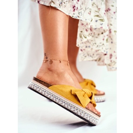 PS1 Papuci înalte pentru femei, galben Mortigo 2