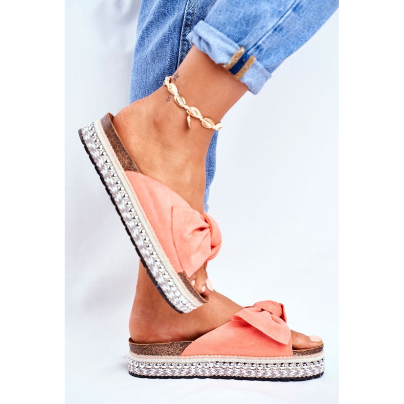 Papuci înalți pentru femei Coral Mortigo roz 1