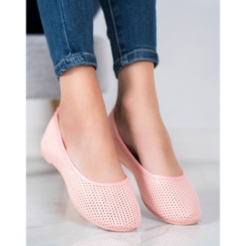 SHELOVET Balerine deschise ușoare roz 2