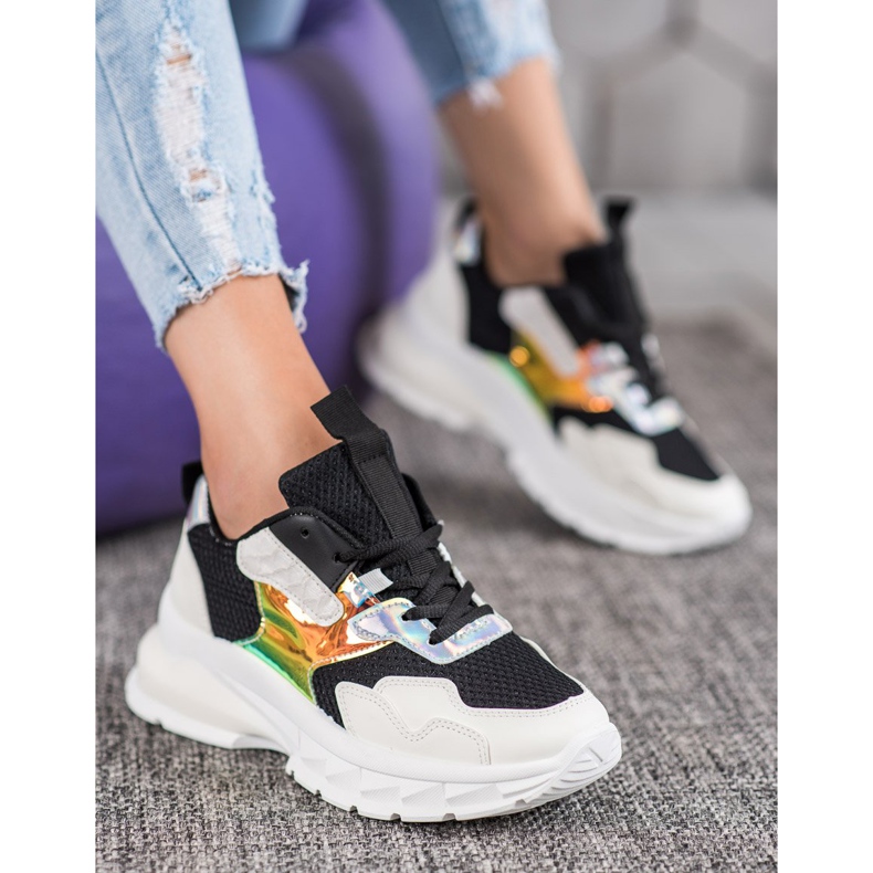 Mannika Adidași la modă cu plasă negru 1