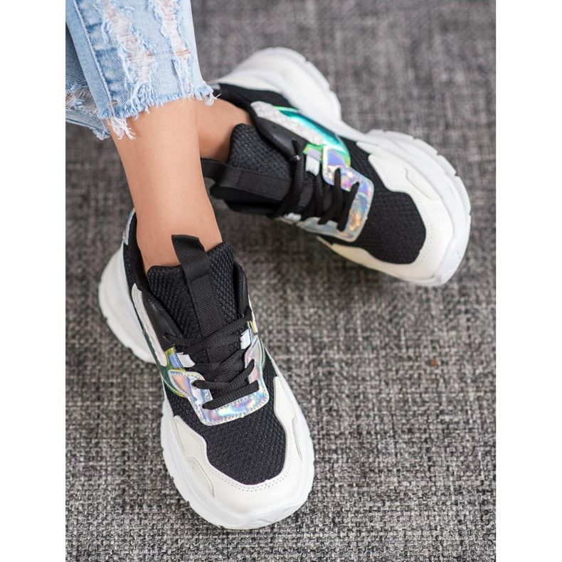 Mannika Adidași la modă cu plasă negru 2