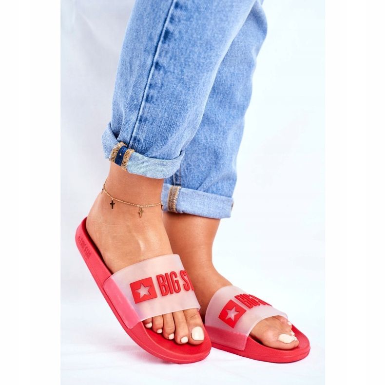 Papuci de damă Big Star Red FF274A202 roșu 1