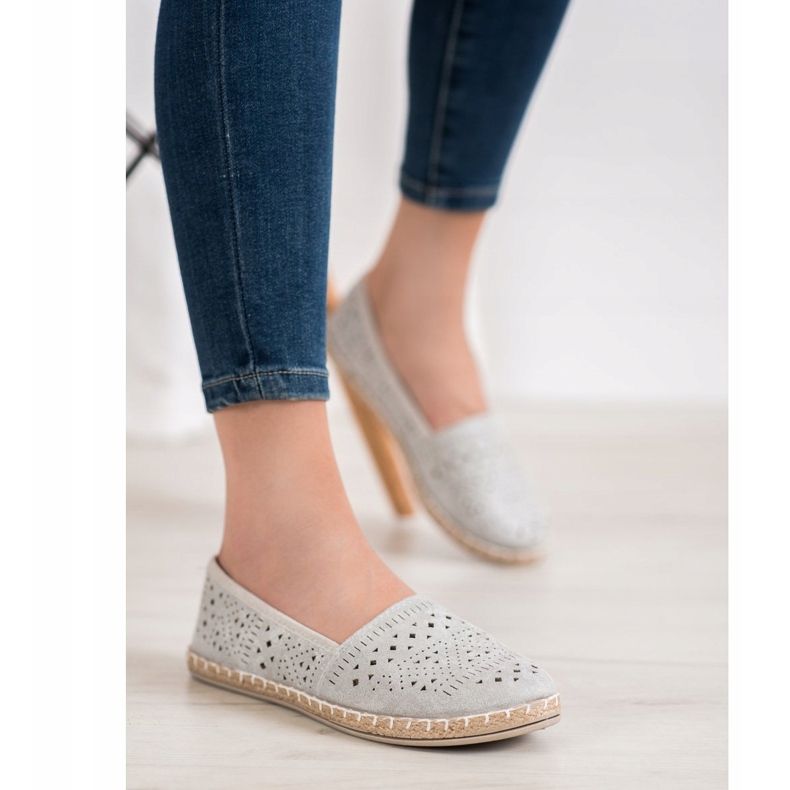 Espadrile aztece MCKEYLOR cu modele aztece gri 2
