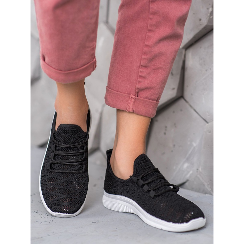 SHELOVET Încălțăminte ajurată neagră negru 1