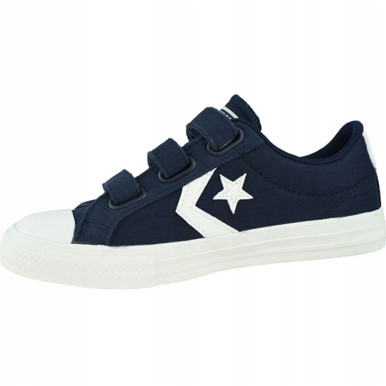 Pantofi Converse Star Player Low Kids 667547C albastru marin gri 1