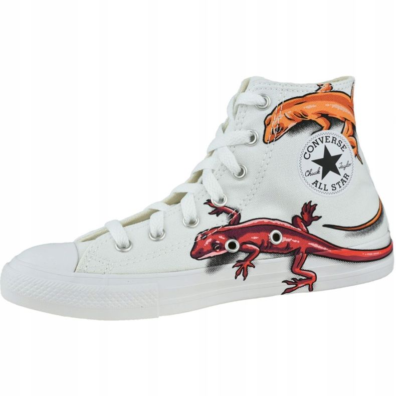 Converse Lizards Chuck Taylor All Star High Kids 667943C alb gri 1 Converse Lizards Chuck Taylor All Star High Kids 667943C alb gri 1