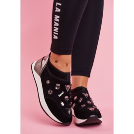 SEA Încălțăminte sport pentru femei cu cristale Negru Todo 2