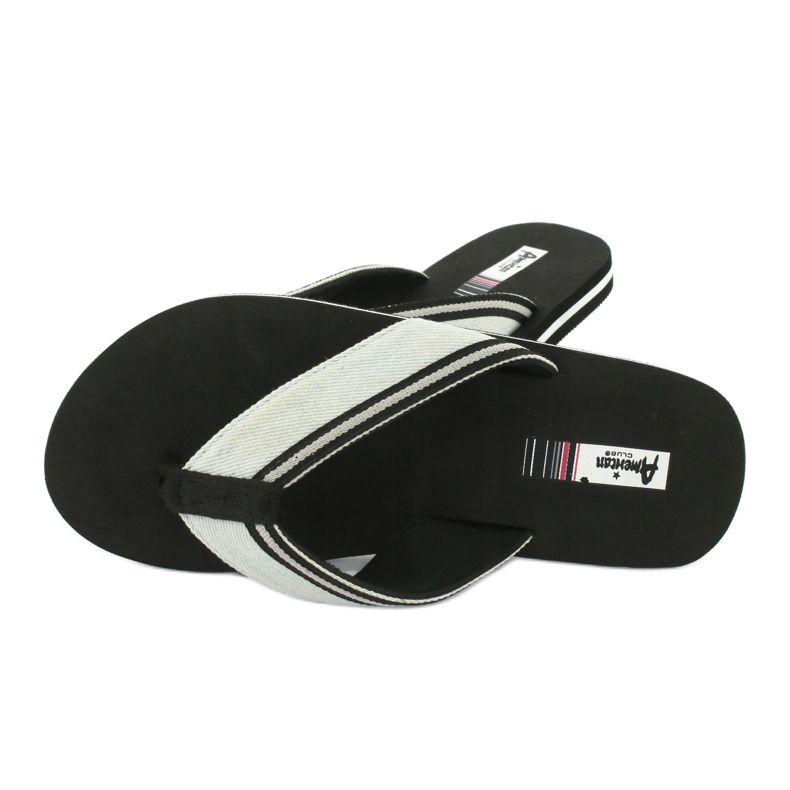 American Club Flip-flops de spumă pentru femei americane negru albastru 3
