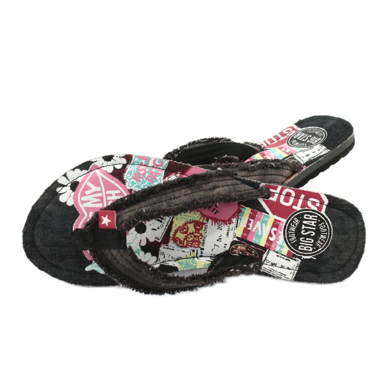 Blugi Big Star 274A124 flip-flops negru multicolor 3