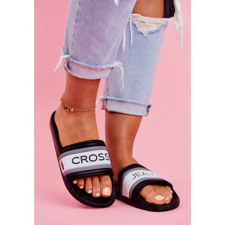 Pantofi de damă Cross Jeans Black FF2R4159C alb negru 2