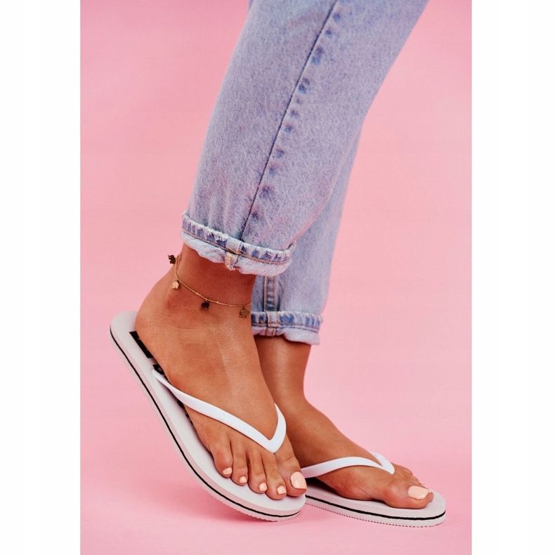 Papuci de damă Flip-flops Big Star White FF274A320 alb 1