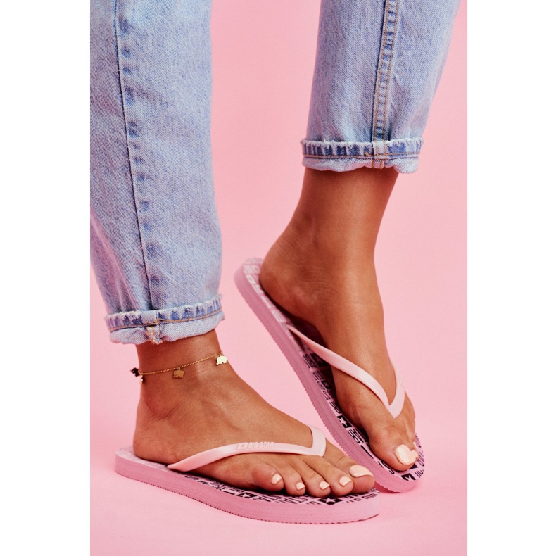 Papuci de damă Flip-flops Big Star Pink FF274A304 roz 2