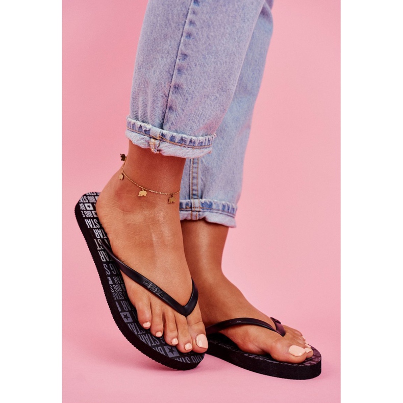 Papuci de damă Flip-flops Big Star Black FF274A303 negru 1