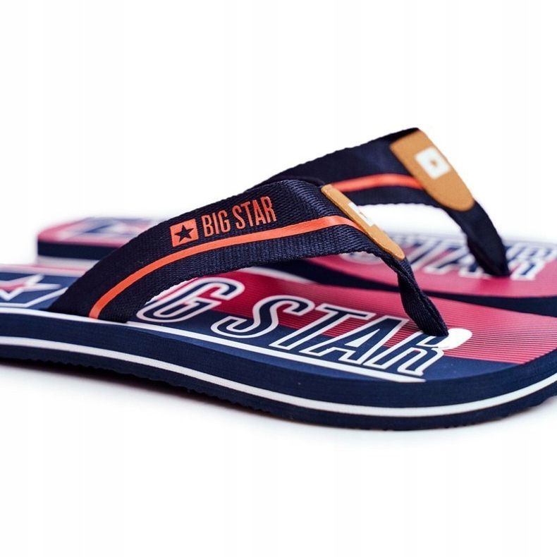 Papuci pentru bărbați Flip-flops Big Star Blue Navy FF274A471 albastru 1