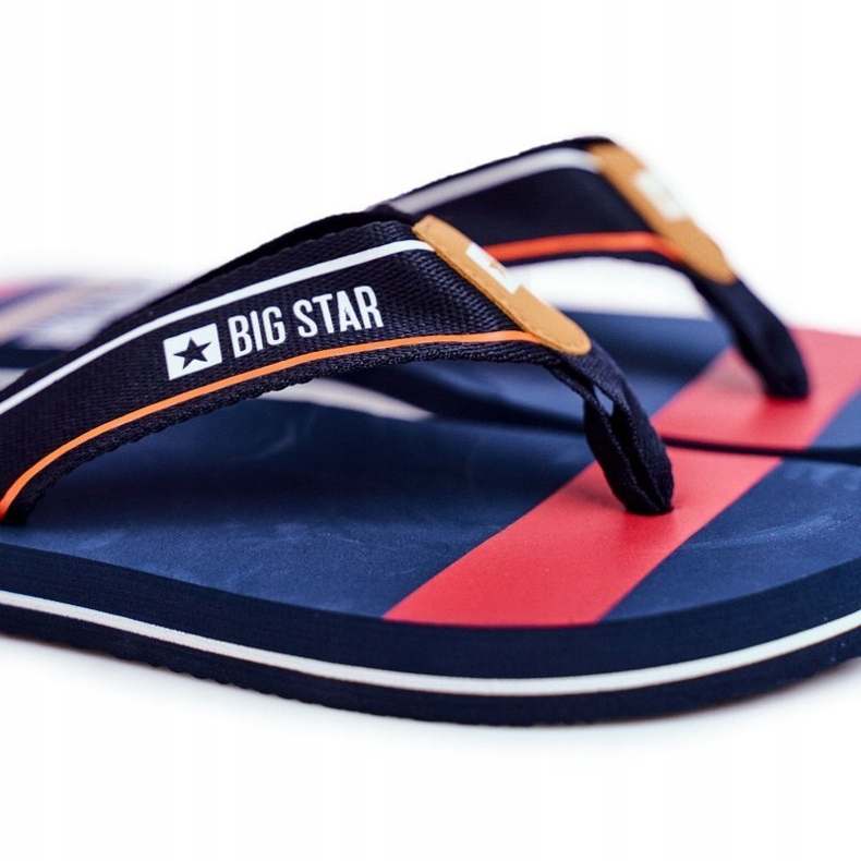 Papuci pentru bărbați Flip-flops Big Star Navy Blue FF274A459 albastru marin 1