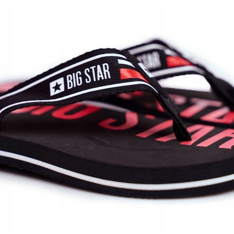 Papuci pentru bărbați Flip-flops Big Star Black FF274A450 negru 1