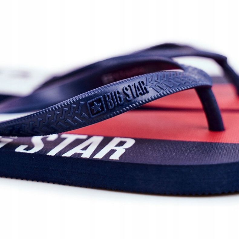 Papuci pentru bărbați Flip-flops Big Star Navy Blue FF274A454 albastru marin 1