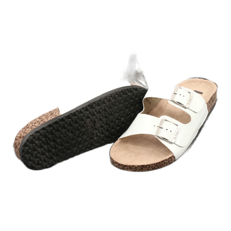 Papuci albi anatomici lacuiti Lee Cooper 1043-5 2