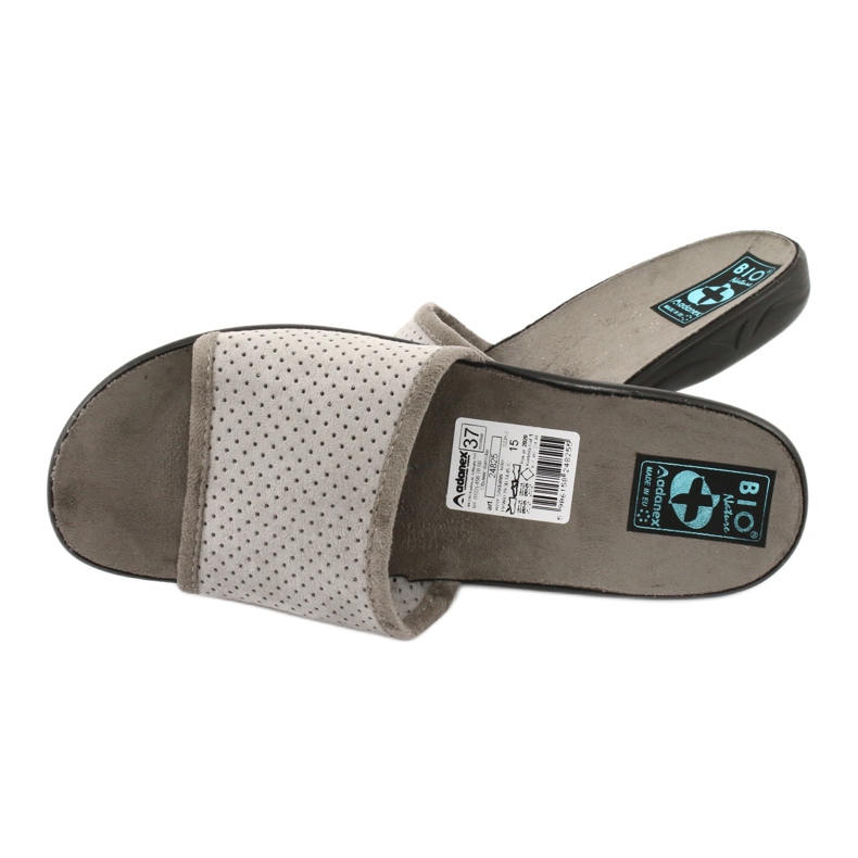 Papuci de damă Adanex 24825 gri 4