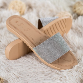 Small Swan Papuci Cu Sclipici multicolor gri 2 Small Swan Papuci Cu Sclipici multicolor gri 2