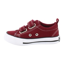 American Club Burgundy Velcro Sneakers American LH39 roșu 1