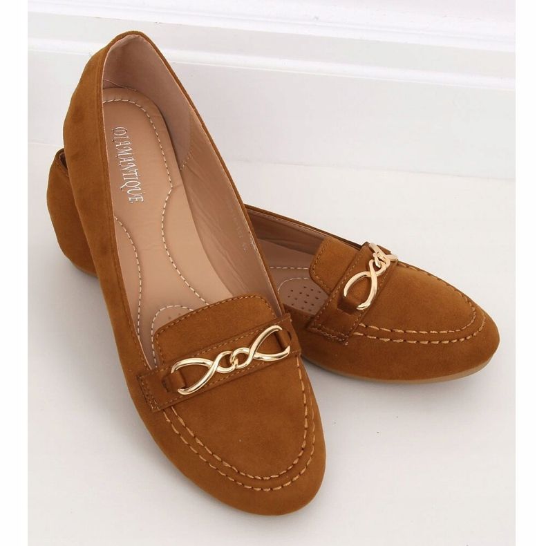 Mocasini dama camel 2S2018-157 Camel maro 1