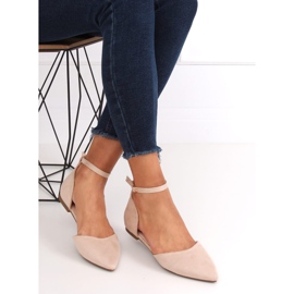 HD-100 Ballerine bej tăiate bej 1