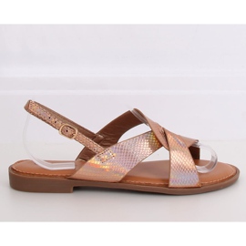 Sandale de damă pentru șampanie 222-31 Șampanie multicolor roz galben 2