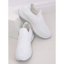 Alb 4388 Pantofi sport albi 2