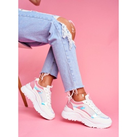 BUGO Încălțăminte sport femei roz alb memorie 2 BUGO Încălțăminte sport femei roz alb memorie 2