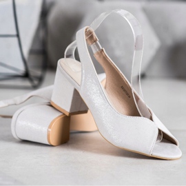 Filippo Sandale cu toc înalt casual gri 1