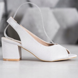 Filippo Sandale cu toc înalt casual gri 2