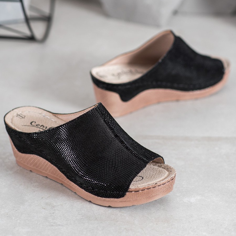 Filippo Papuci din piele neagră negru 1