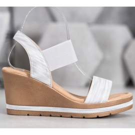 Sea Elves Sandale cu pene elegante gri 2