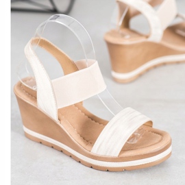 Sea Elves Sandale cu pene elegante maro 1