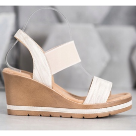 Sea Elves Sandale cu pene elegante maro 2