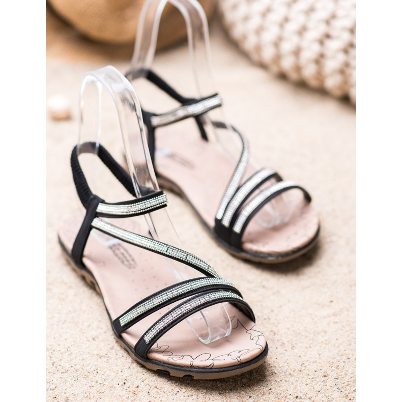 Camo Sandale confortabile negru 1