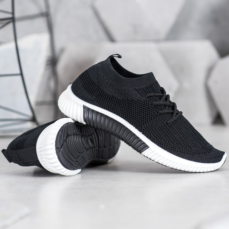 Lemax Adidași din material textil negru 2