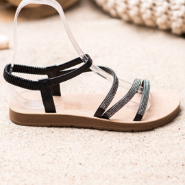 Sea Elves Sandale elegante cu alunecare negru 1