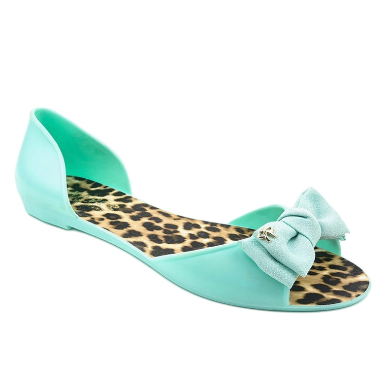 Sandale albastre cu imprimeu leopard KM01-8 albastru 1