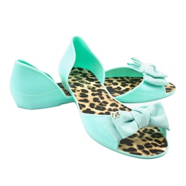 Sandale albastre cu imprimeu leopard KM01-8 albastru 2
